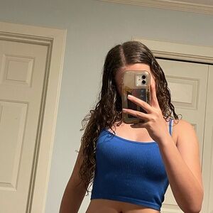 Blue top Stradivarius